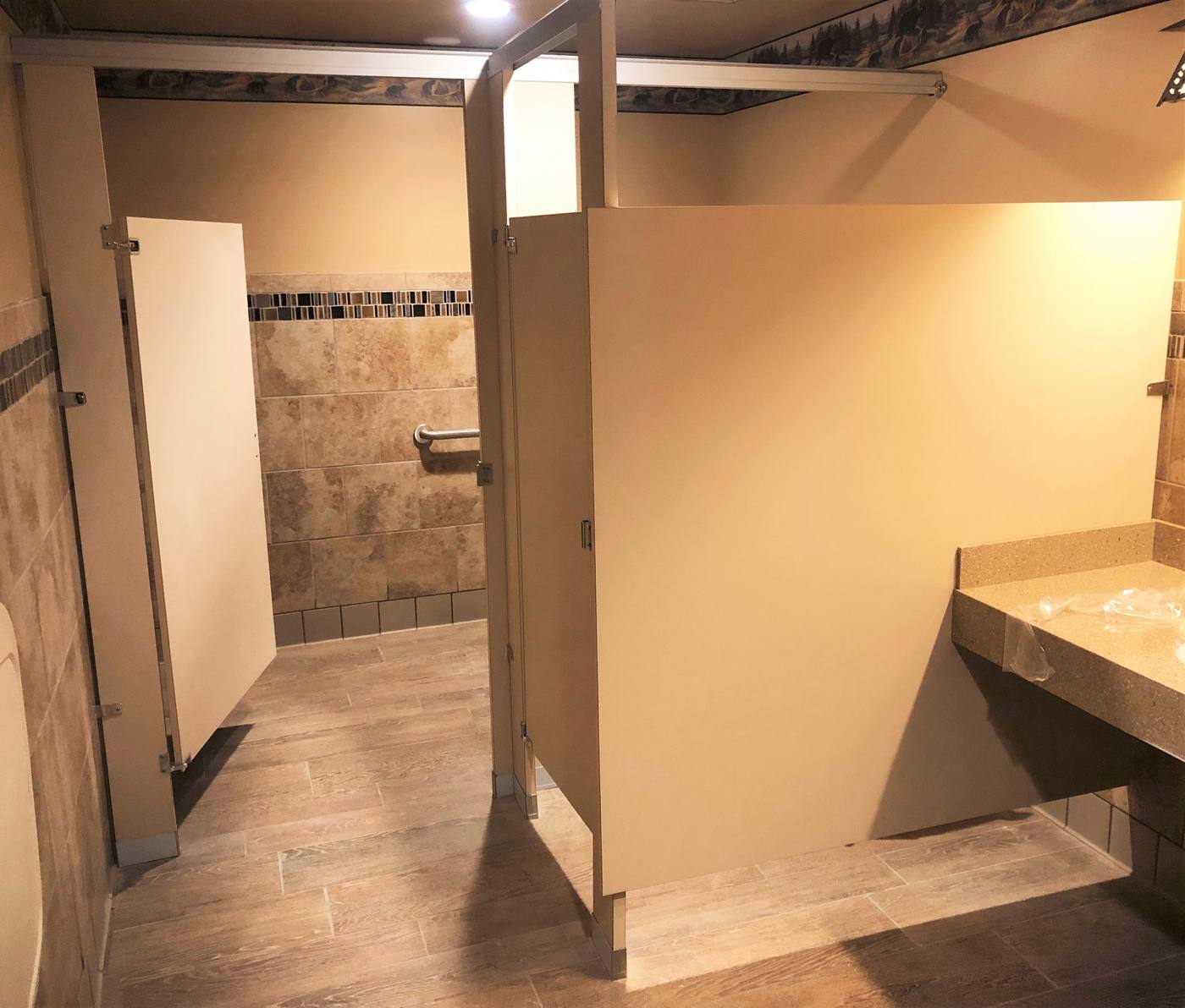 Black Bear Diner: Restroom interior