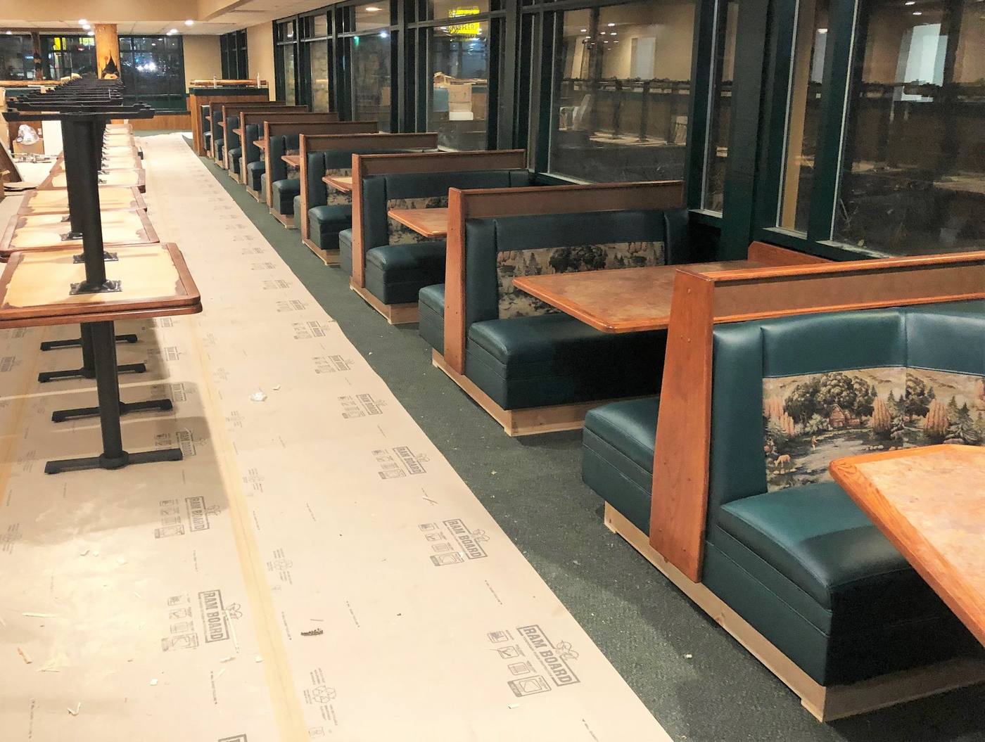 Black Bear Diner: Dining booths and millwork