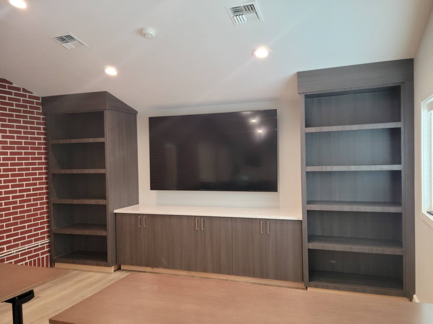 Council On Aging: Media wall and storage