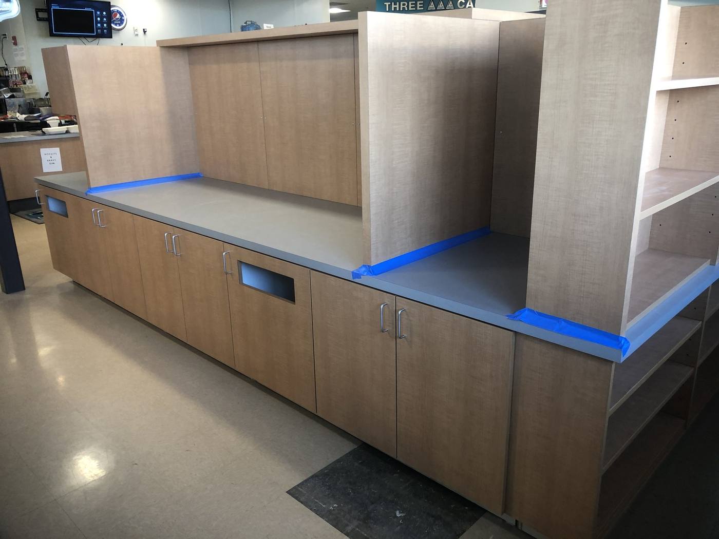 Plateau Travel Plaza: Display cabinetry
